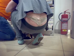 Huge collection of whale tails, ass cracks and panty peeks in public