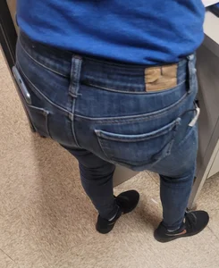 Blonde Coworker in tight jeans. Round 4