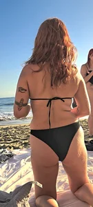 Cute Friend Beach Ass Black Bikini (OC)