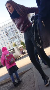 Hot Big Booty and Sexy Legs in Black Tight Jeans City Street Candid
