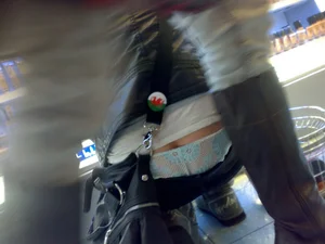 Huge collection of whale tails, ass cracks and panty peeks in public