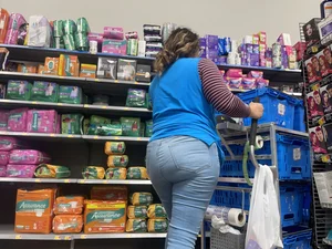 Public Beauties Series | Big BBW VPL on Latina Ass