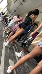 First post! One of my favorites. Sexy College girl out shopping in tight short shorts. (OC)