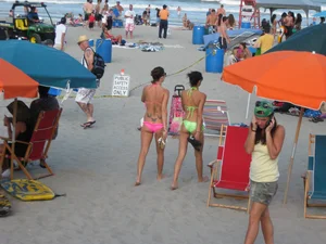 Mix of candid girls at the beach and in bikinis