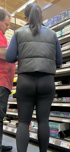 Tight booty Asian chic in black‼️