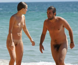 Nude beach and topless girls