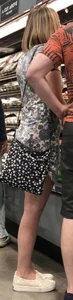 Understated blonde in a dress plus a PAWG in shorts 0111