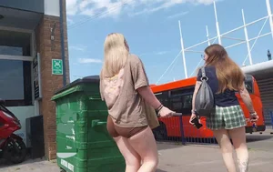 Teeen in tight gym shorts
