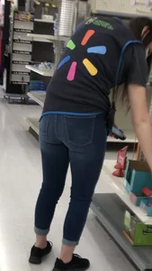 Walmart worker. Nice tight ass