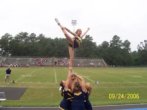 Candid cheerleaders