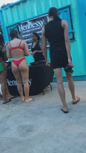 Party girls in bikinis, thongs and swimsuits