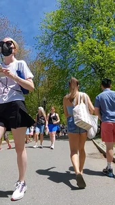 Cheeky teen in the park