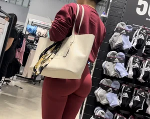 Fit Latina with a nice ass in red leggins (OC)