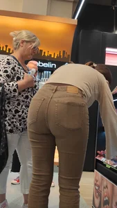 Brunette with nice thick butt