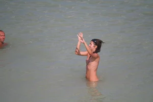 Continesti nude beach girls in Romania