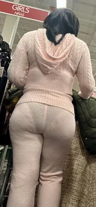 Pink see through VPL‼️