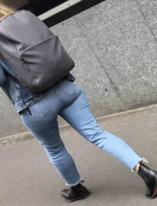Cute little blonde bum