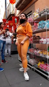 Mexican in leggings with a perfect ass… excellent VPL