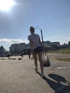 Girl With Hot Legs in Denim Mini Shorts Photos Gallery