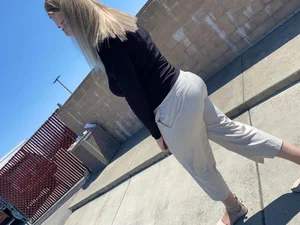Blonde pawg milf
