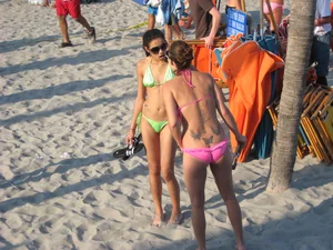 Mix of candid girls at the beach and in bikinis