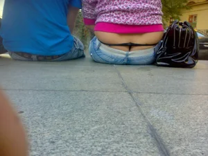 Huge collection of whale tails, ass cracks and panty peeks in public