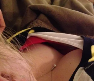 Downblouse Closeup Candid Pic