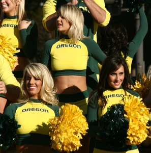 Candid cheerleaders