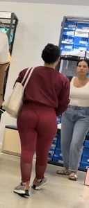 Fit Latina with a nice ass in red leggins (OC)