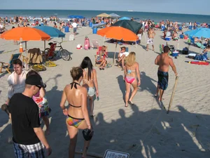 Mix of candid girls at the beach and in bikinis