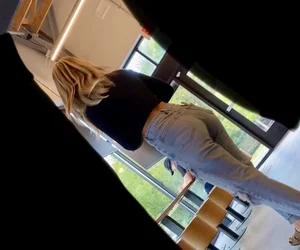 Blonde nice ass in jeans!( OC)