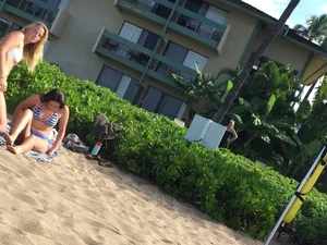 Beach and bikini girls