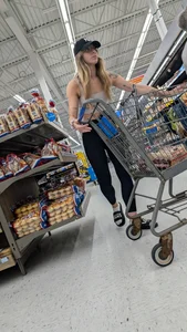 Blondy tight Girl in black legging. OC