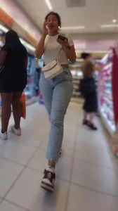 Tall Arabic Duo in Jeans
