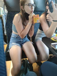 German Teen Sluts On A Train