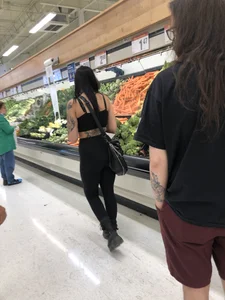 Goth freak with a rack and loser boyfriend