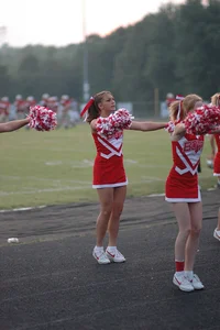 Candid cheerleaders