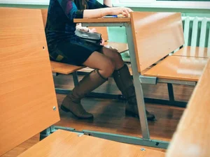 College candid teens