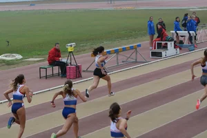 Candid track and field girls