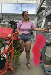Pigtails blonde milf with huge curves in Home Depot pt.1