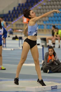 Candid track and field girls