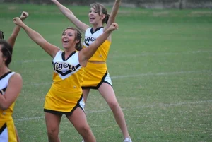 Candid cheerleaders