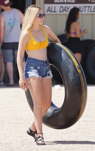 Bikini girls at Salt River Tubing in Arizona