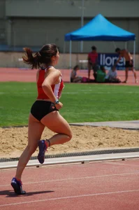 Candid track and field girls