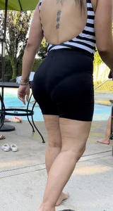 Latina at community Swimming Pool