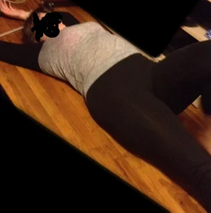 Girl in tights lying on the floor
