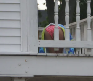 A hot teen neighbor in various bikinis