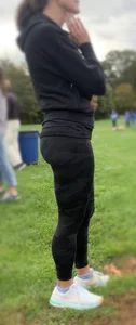 perfectly shaped milf booty in tight black camo lulus