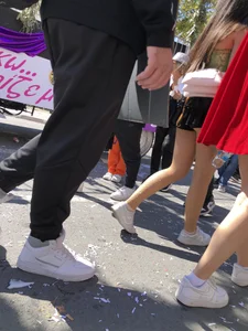 Carnival girls wearing pantyhose, spandex shorts, stockings, skirts and other outfits