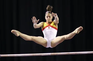 Candid gymnasts
